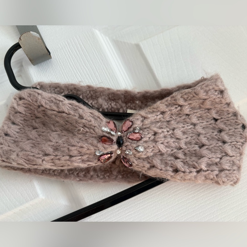 NAF NAF | Women knitted hair band headband in pink
